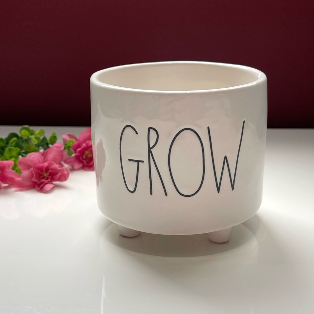 Rae Dunn Artisan Collection White Ceramic Planter